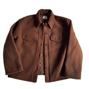 Aritzia Sunday Best Cropped Brown Jacket